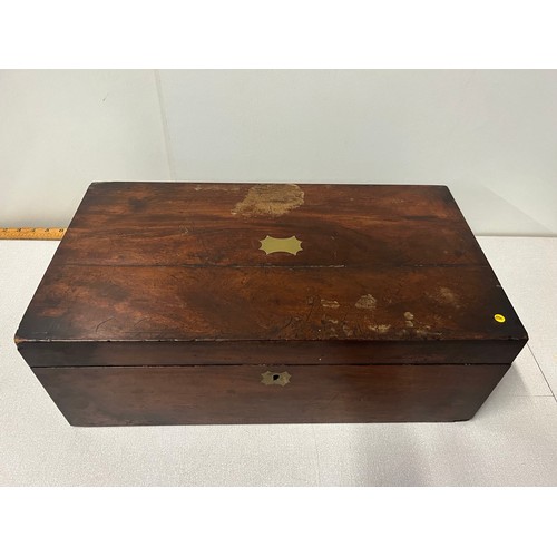 368 - Antique Victorian writing slope (needs attention)