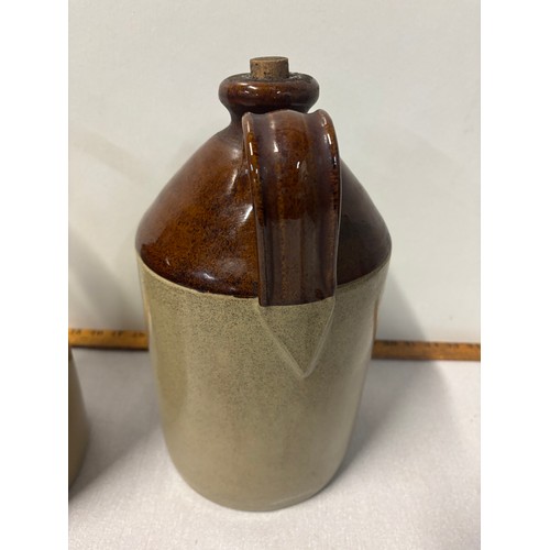 263 - A pair of vintage Handmade Moira demi jugs/ flagons, 13