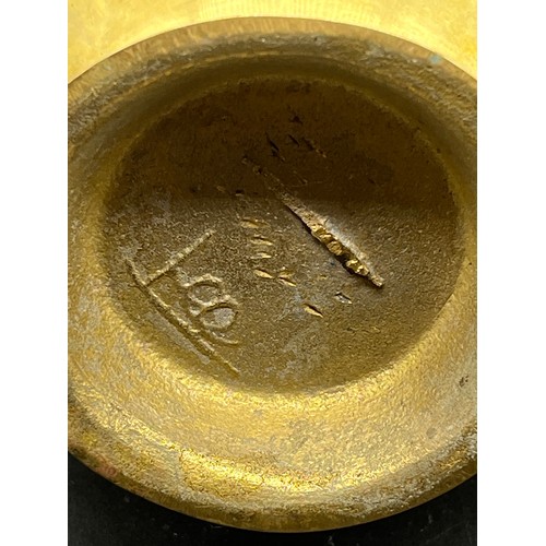 277 - Antique brass Nepalese water vessel (Karuwa). 9.5