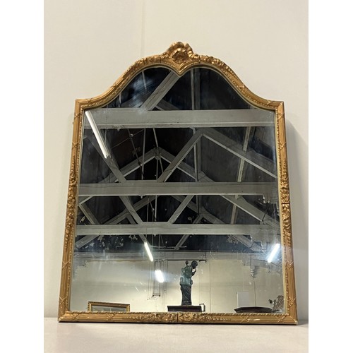385 - Vintage gilt framed wall mirror, 26.5x20