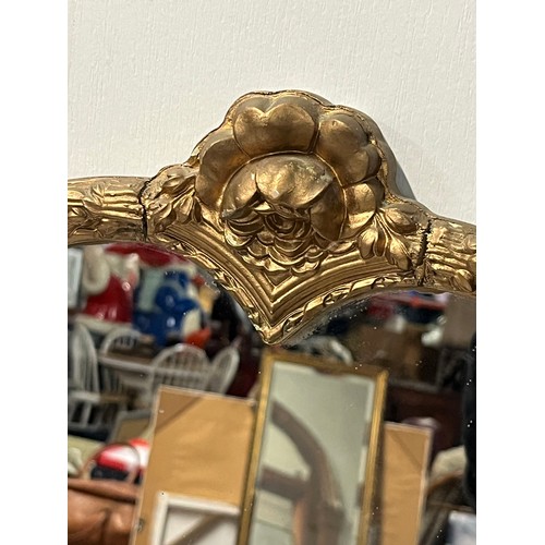 385 - Vintage gilt framed wall mirror, 26.5x20