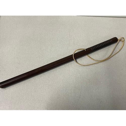 122 - Antique wooden police baton 