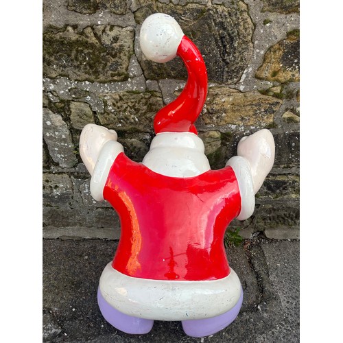110 - Very large fibreglass hanging Santa Clause decoration. 42