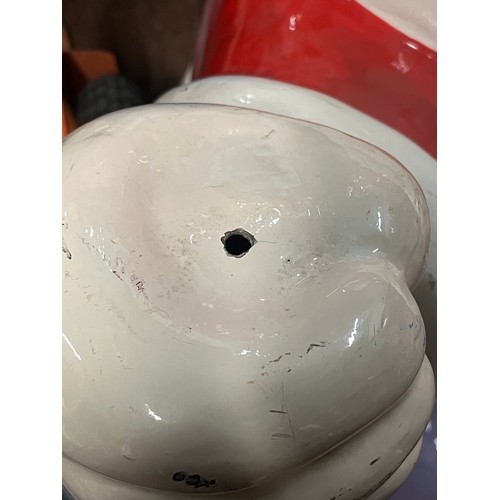 110 - Very large fibreglass hanging Santa Clause decoration. 42