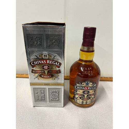 99 - A bottle of chivas regal 12 year old blended scotch whisky