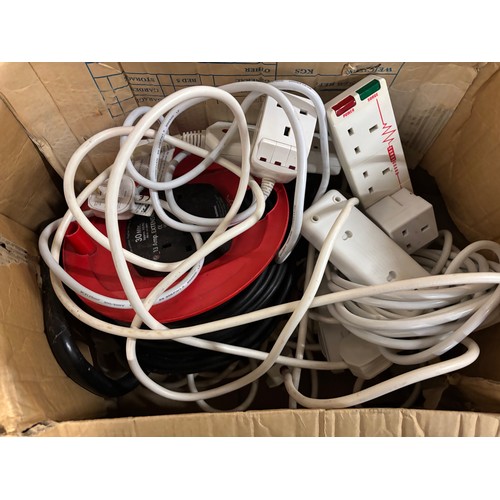 Large box of extension cables.
