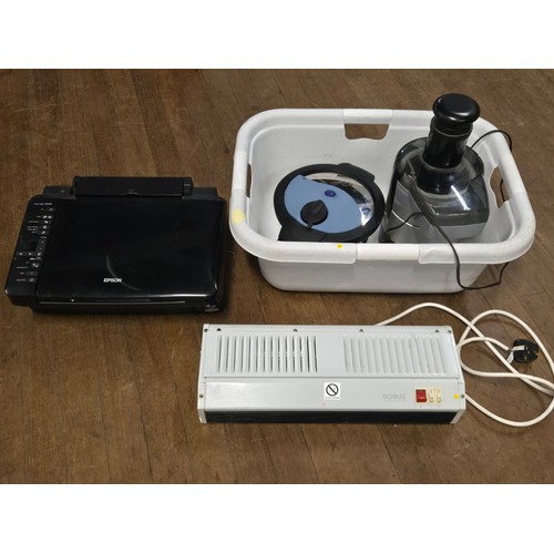 Selection of misc to include Espon printer/scanner, Prestige pressure ...