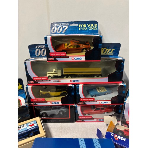 Collection of corgi diecast models to include James Bond movie cars etc.