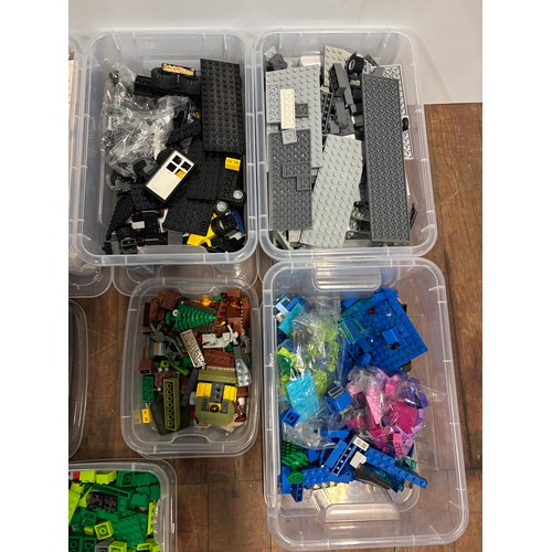 126 - Large selection of vintage LEGO (assorted into colours).