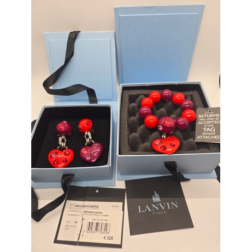 132 - Vintage Lanvin Boucles D Oreilles set to include bracelet & earrings.
