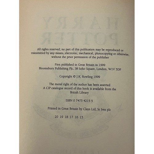 146 - Harry potter & the prisoner of azkaban 5th print , along with goblet of fire x 2 10th print first ed... 