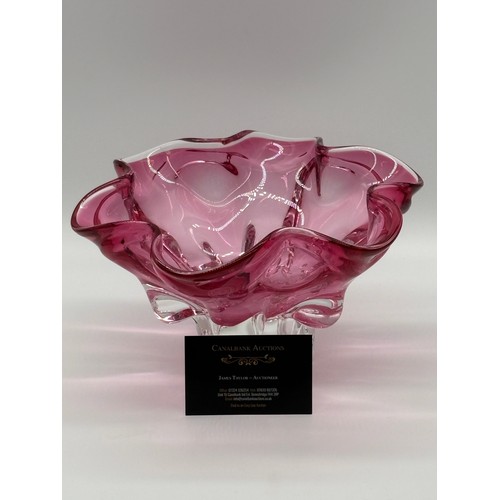 103 - A large piece of Czech bohemian mid century art glass designed by Josef Hospodka, 5x10