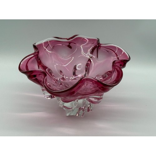 103 - A large piece of Czech bohemian mid century art glass designed by Josef Hospodka, 5x10