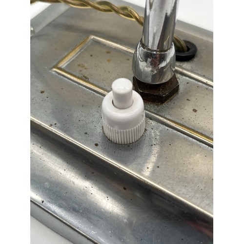 81 - British Art Deco double figure table lamp from the 1930's featuring two dancing female silhouettes m... 