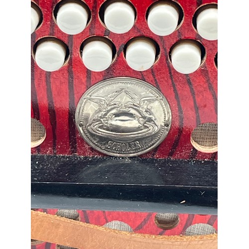 151 - Vintage German Democratic Superior Quality Concertina 502 in Original Box