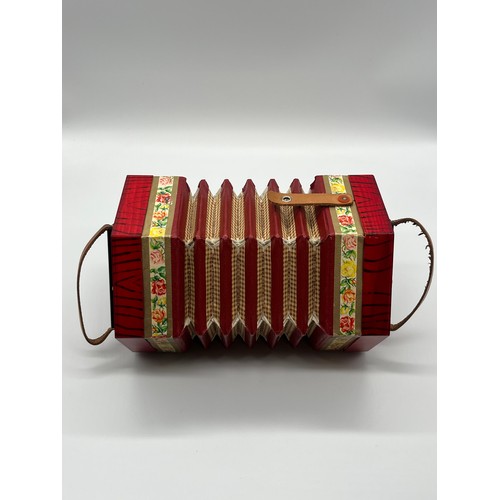 151 - Vintage German Democratic Superior Quality Concertina 502 in Original Box