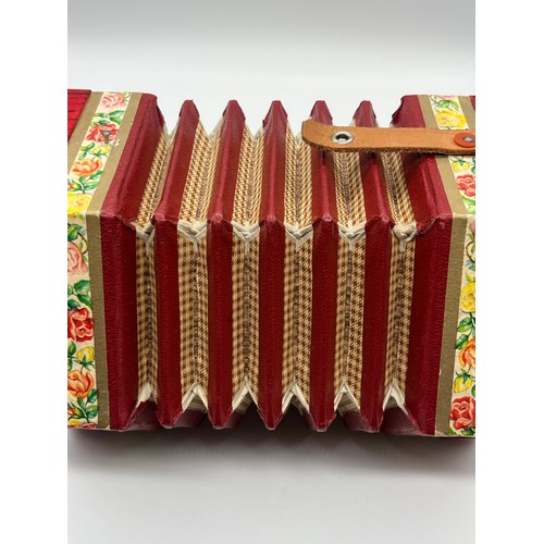 151 - Vintage German Democratic Superior Quality Concertina 502 in Original Box