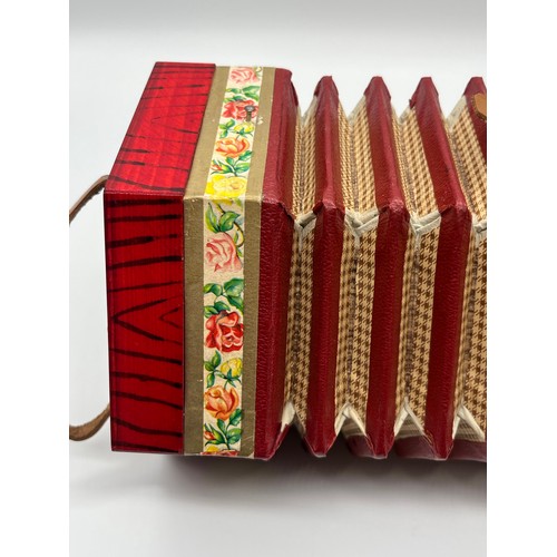 151 - Vintage German Democratic Superior Quality Concertina 502 in Original Box