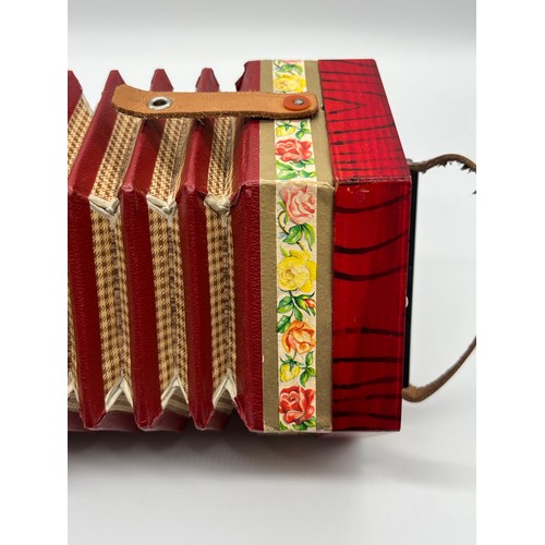 151 - Vintage German Democratic Superior Quality Concertina 502 in Original Box