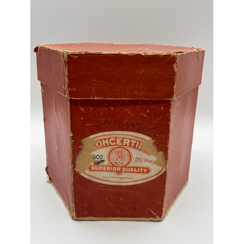 151 - Vintage German Democratic Superior Quality Concertina 502 in Original Box