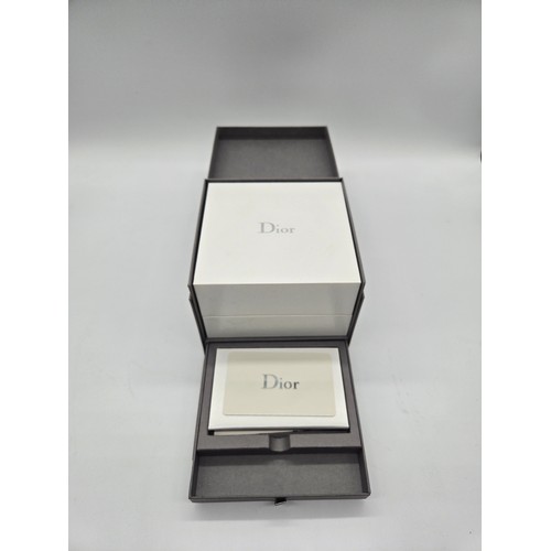 83 - Vintage Dior sparkle 'Malice' watch with Dior watch box, authenticity card etc.