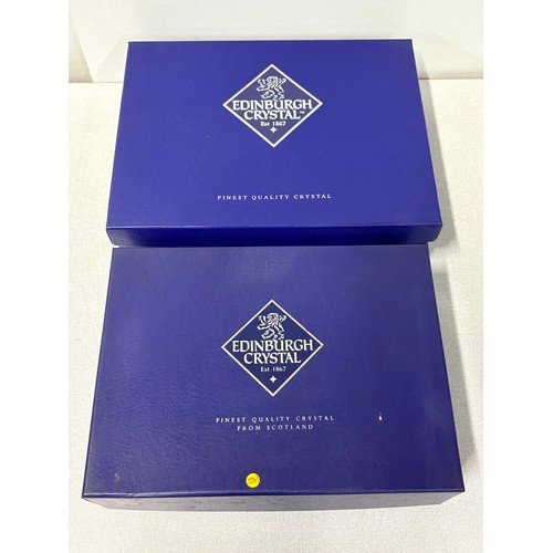 119 - 2 sets of boxed Edinburgh crystal glasses