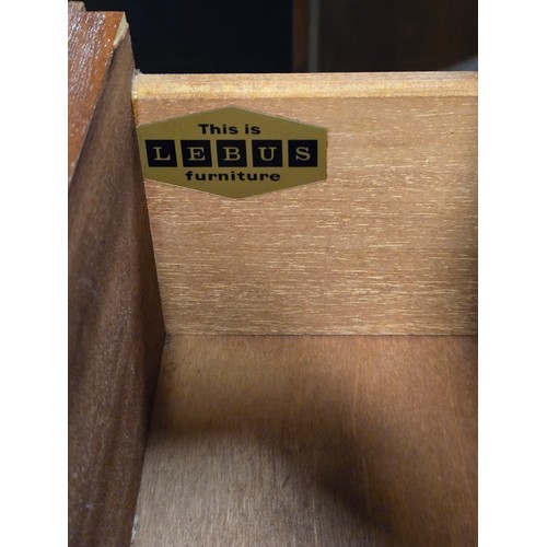 158 - Mid century Lebus 4 drawer chest.