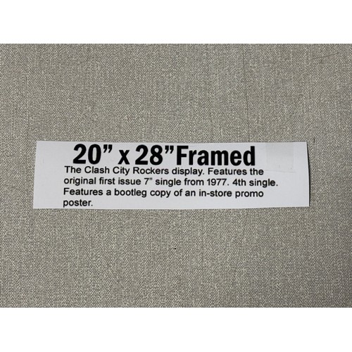 125D - Framed The Clash city rockers display. Features the original first issue 7