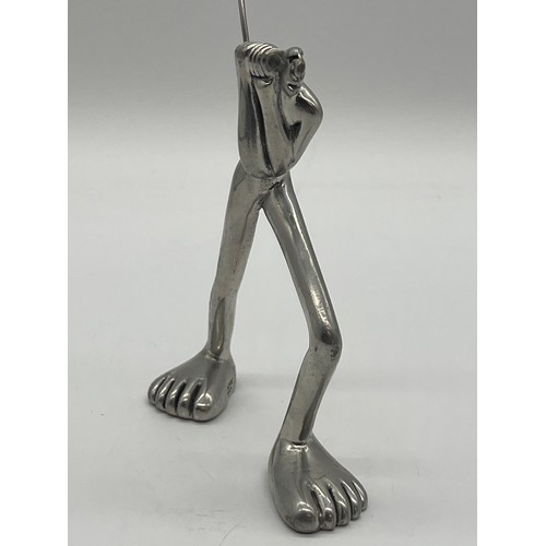 66 - South African stylized metal figure by Carrol Boyes signed C.Boyes 2005. 4.5