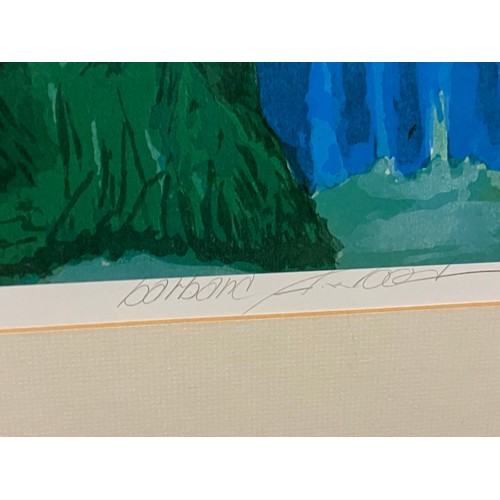 77 - Large framed seriolithograph print titled 