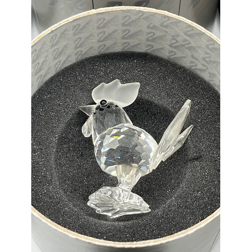 143 - 10 x boxed Swarovski crystal figures to include Miniature chicks, miniature mice and rooster etc. al... 