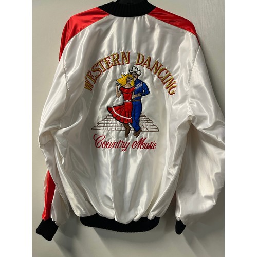 456 - Silver Spur 100% wool felt cowboy hat, Western Dancing country music jacket and silk and sequin butt... 