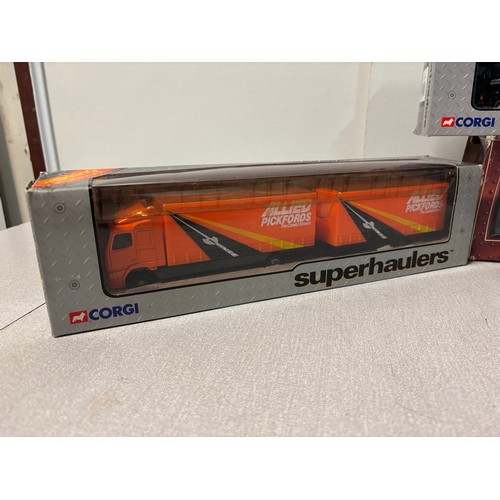 235 - Selection of boxed Corgi models to include superhaulers, classics and tramlines