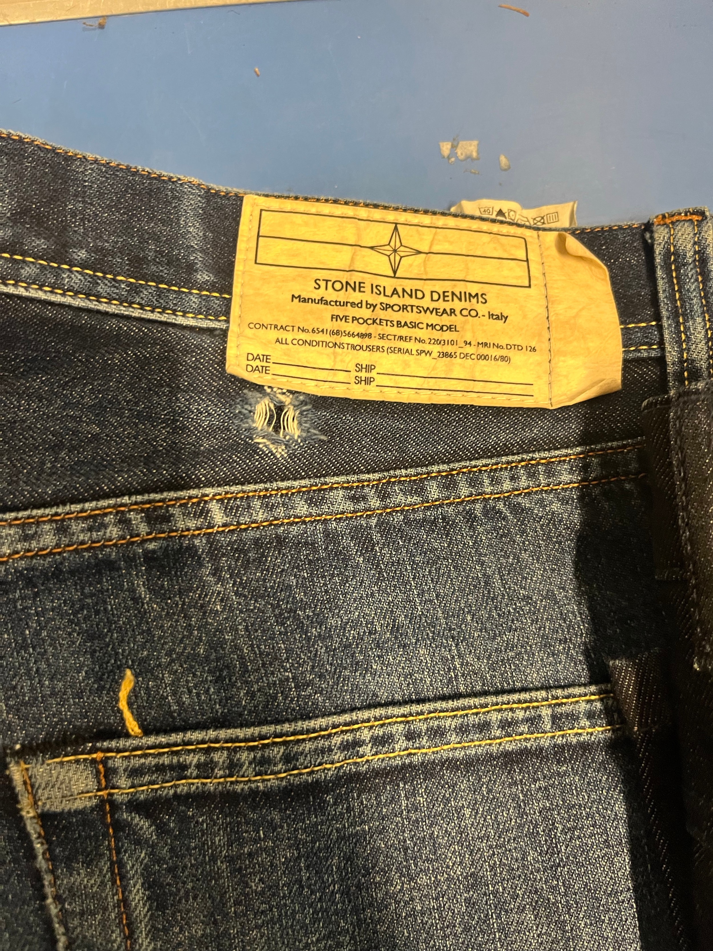 Selection of men's jeans to include Stone Island and Firetrap etc ...