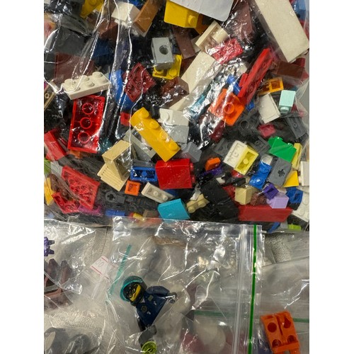 A collection of lego to include assorted bricks & figures etc