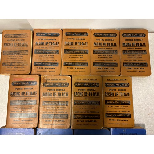 45 - Collection of 1930's/60's Sporting Chronical Racing Up To Date books to include 1930, 31, 32, 33, 35... 
