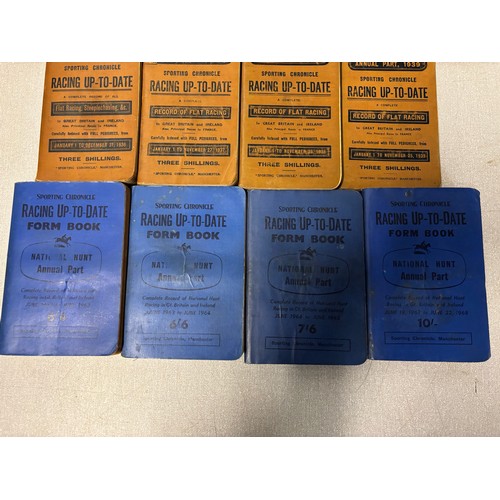 45 - Collection of 1930's/60's Sporting Chronical Racing Up To Date books to include 1930, 31, 32, 33, 35... 
