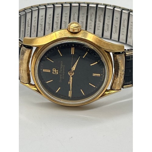 2 - 1950's/60's Girard Perregaux Gyromatic 18ct gold wrist watch. Needs attention.