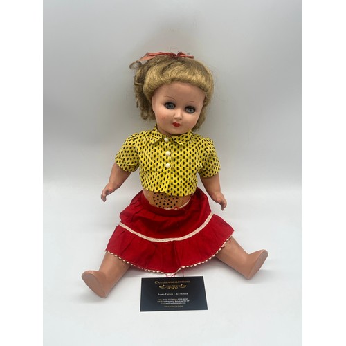 33 - Vintage Gustav Wohlleben doll stamped GW36 with original skirt and blouse. Circa 1930's/40's
