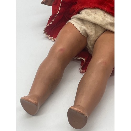 33 - Vintage Gustav Wohlleben doll stamped GW36 with original skirt and blouse. Circa 1930's/40's