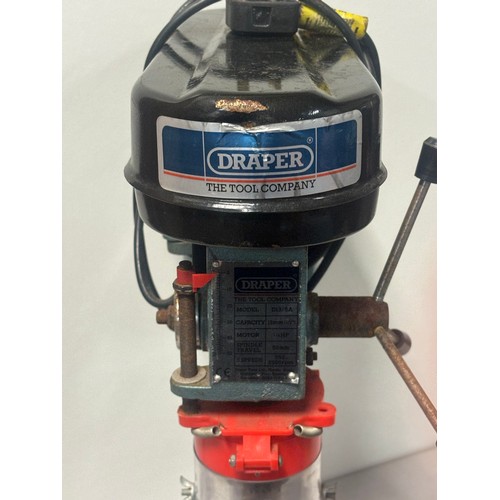 A vintage Draper bench pillar drill.