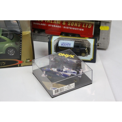 307 - 14 Boxed diecast models to include Corgi Superhaulers, Corgi Eddie Stobart, Burago etc, diecast vg, ... 