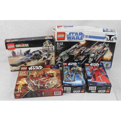 Star Wars - Five boxed Lego sets to include 7673 Magna Guard