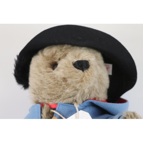Steiff ltd edn 2008 Paddington Bear with black hat, tag and
