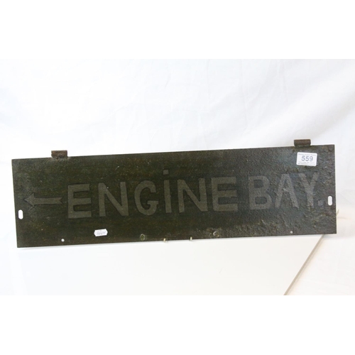559 - Iron industrial sign 