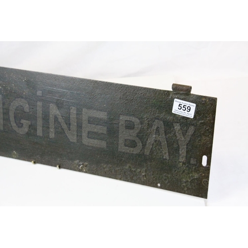 559 - Iron industrial sign 