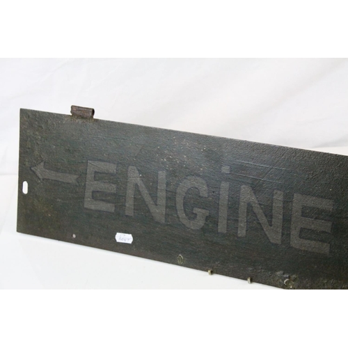 559 - Iron industrial sign 
