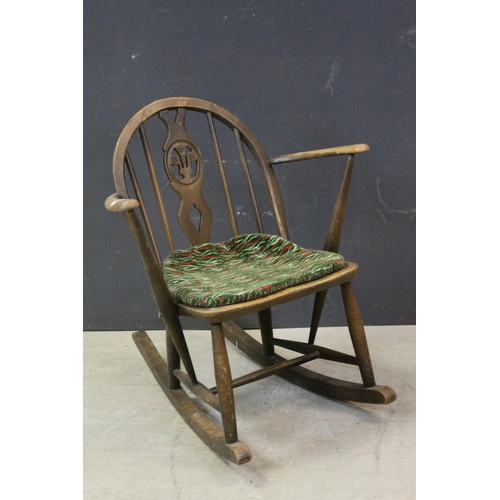 ercol fleur de lys rocking chair