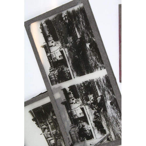 113 - Collection of Victorian Magic Lantern Glass Slides including Pictorial Slides of Johnny Gilpin, Alad... 