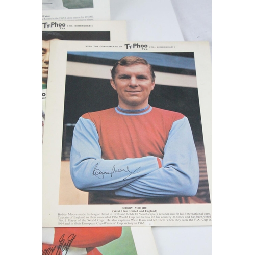 116 - Football - Approximately 25 Typhoo Tea 1960's Trade Cards including Moore, Best, Banks, Burnley, Che... 
